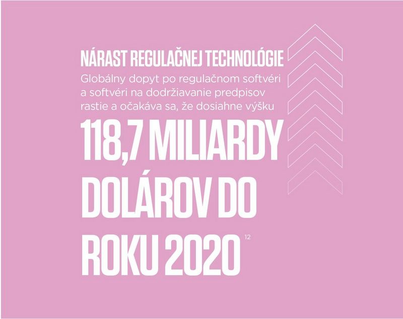 The rise of regtech global demand for regulatory, and compliance software is growing, and is expected to reach 118.7 billion dollars by 2020